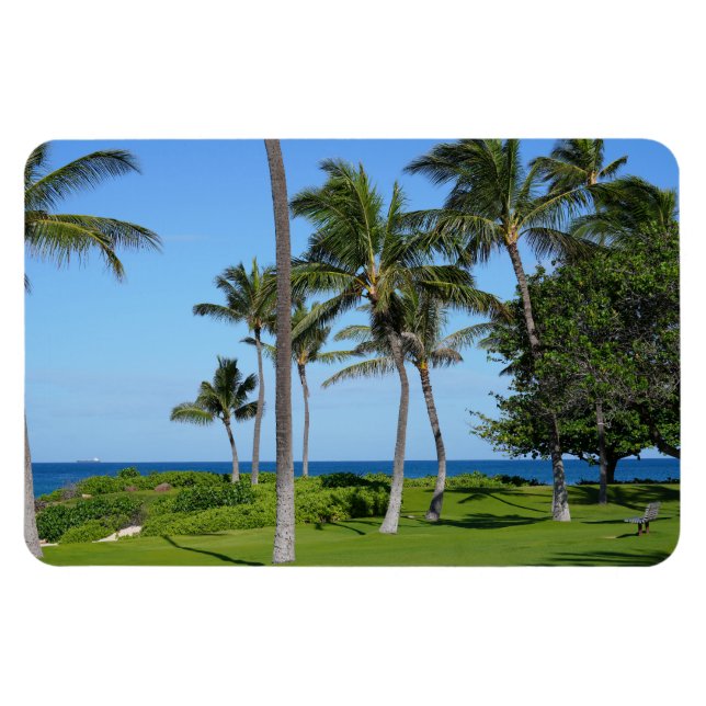 Hawaiian Coastal View Photo Magnet (Horizontal)
