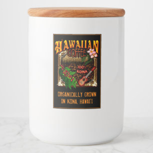Hawaiian Coffee Food Label