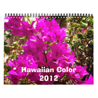 Hawaiian Colour 2012 Calendar
