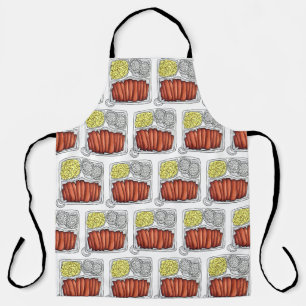 Hawaiian Cuisine Plate Lunch Rice Macaroni Salad Apron