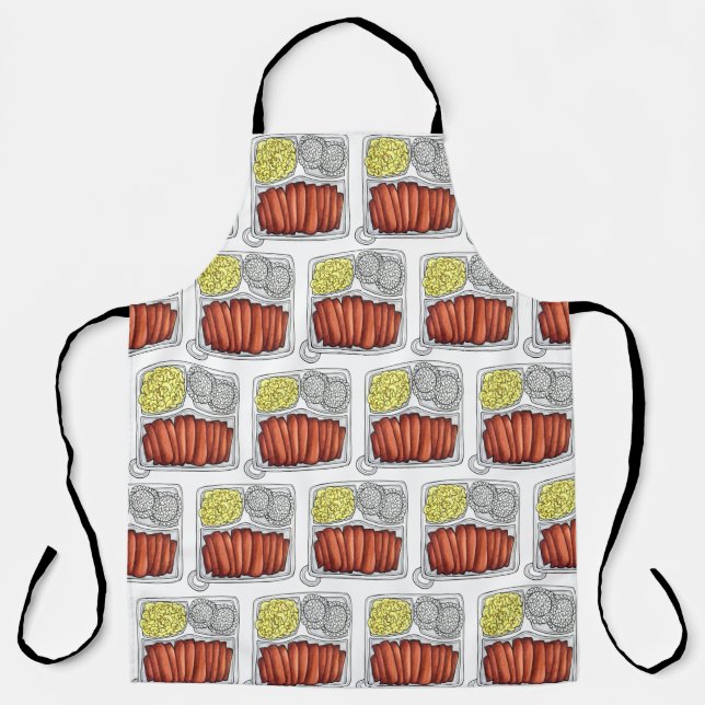 Hawaiian Cuisine Plate Lunch Rice Macaroni Salad Apron (Front)
