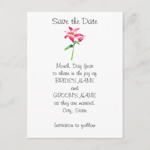Hawaiian Customizable Save the Date Announcement Postcard