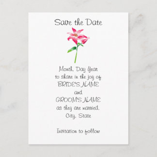 Hawaiian Customizable Save the Date Announcement Postcard