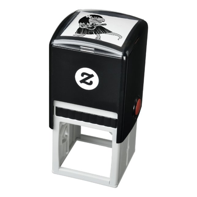 Hawaiian Dinosaur Ukulele Self-inking Stamp (Product)