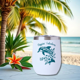 Hawaiian Dolphin- Flippin' Fabulous-Teal