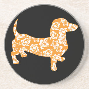 Hawaiian Doxie Dachshund Coaster