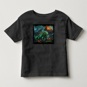 Hawaiian Dragon Warming Herself on Lava  Toddler T-shirt