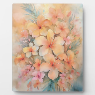 Hawaiian Dreamy Hibiscus Plaque