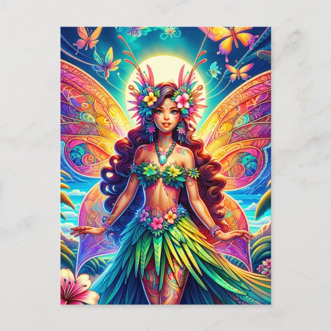 Hawaiian Fairy Postcard (Front)