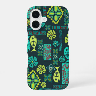 Hawaiian Fish and Flower Icons Phone Case