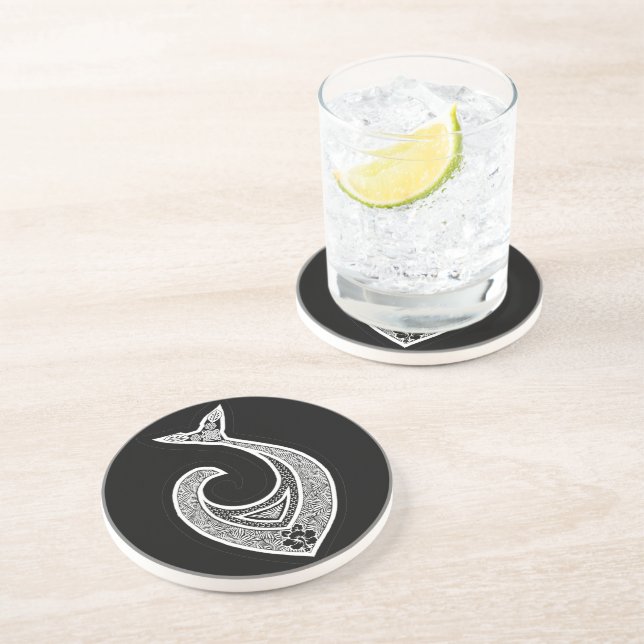 Hawaiian Fish Hook Coaster (Side)