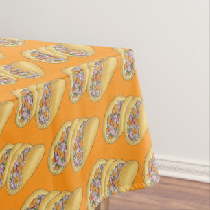 Hawaiian Fish Tacos Summer Cookout Picnic Party Tablecloth