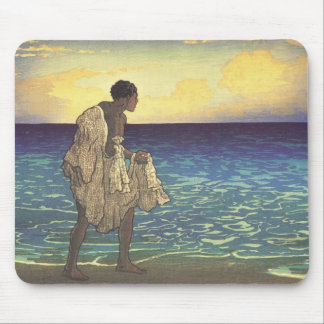 Hawaiian Fisherman Mouse Pad