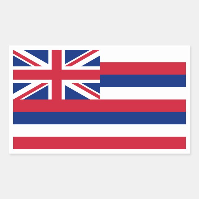 Hawaiian Flag, Flag of Hawaii Sticker (Front)