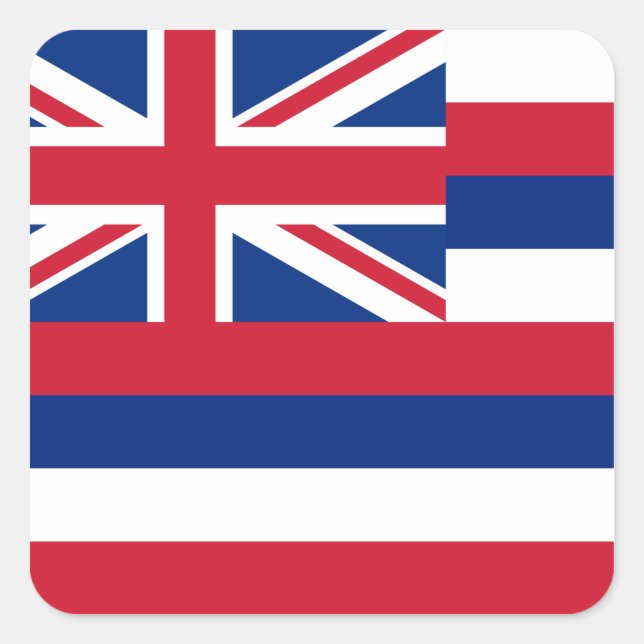 Hawaiian Flag Square Sticker (Front)