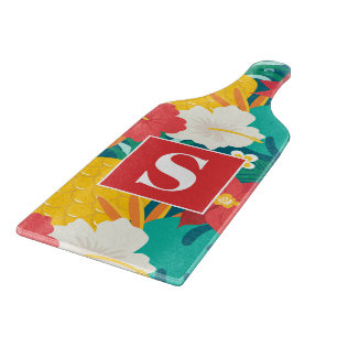 Hawaiian Floral  Cutting Board