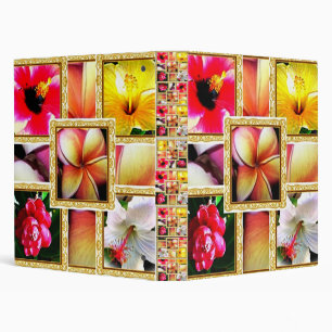 Hawaiian flowers Avery Binder