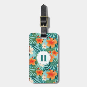 Hawaiian Flowers Luggage Tag