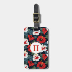 Hawaiian Flowers Luggage Tag