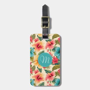 Hawaiian Flowers Luggage Tag