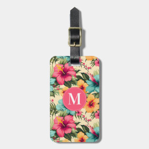 Hawaiian Flowers Luggage Tag