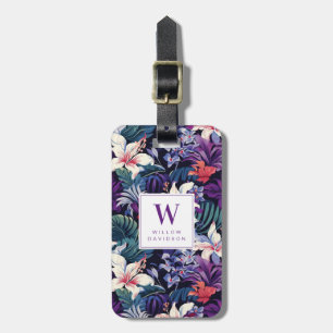 Hawaiian Flowers Luggage Tags
