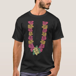 Hawaiian Flowers Tropical Summer Vacation Hawaii L T-Shirt