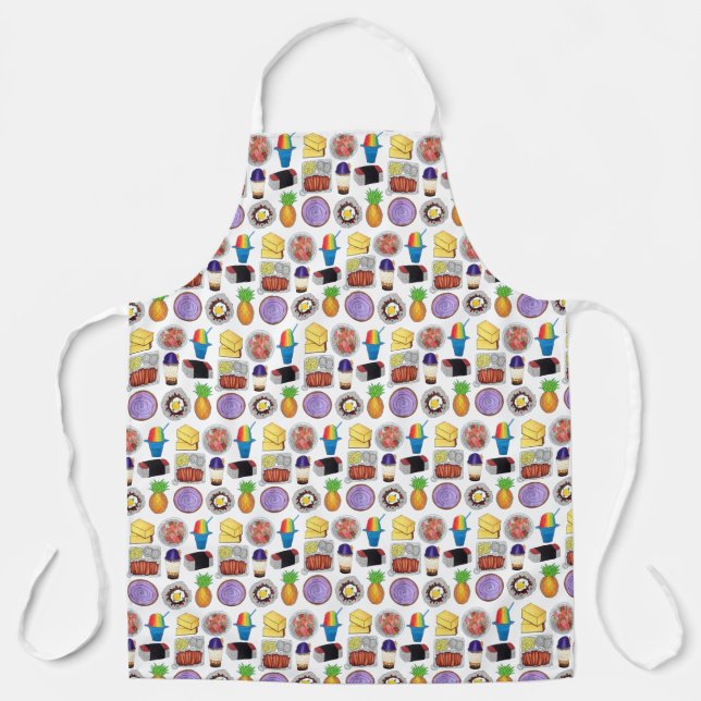Hawaiian Foods Island Cuisine Shave Ice Loco Moco Apron (Front)