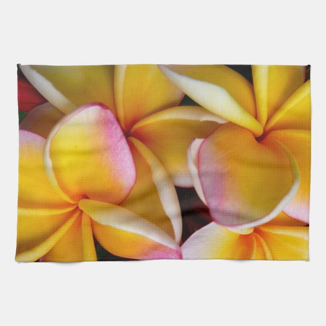 Hawaiian Frangipani Kitchen Towel (Horizontal)