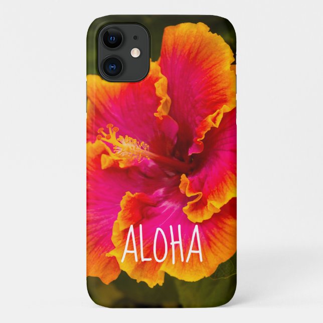 Hawaiian Fuchsia and Orange Hibiscus from Kauai Case-Mate iPhone Case (Back)