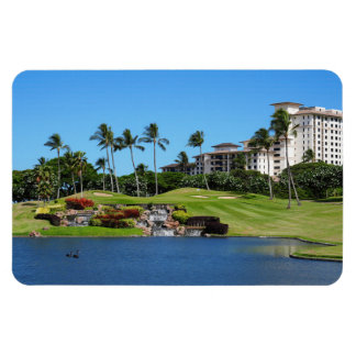 Hawaiian Golf Course Photo Magnet