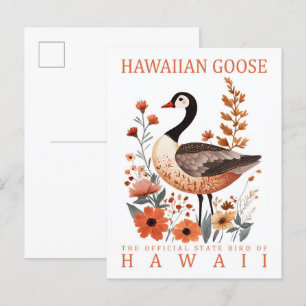 Hawaiian Goose Bird of Hawaii USA Travel Postcard