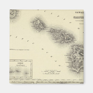 Hawaiian Group Or Sandwich Islands Magnet