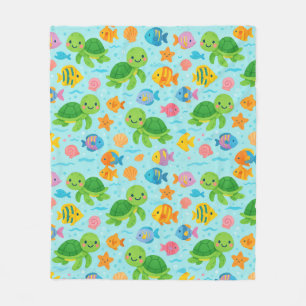 Hawaiian happy honus fleece blanket