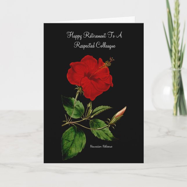 Hawaiian Hibiscus by Pierre Joseph Redoute Card (Front)