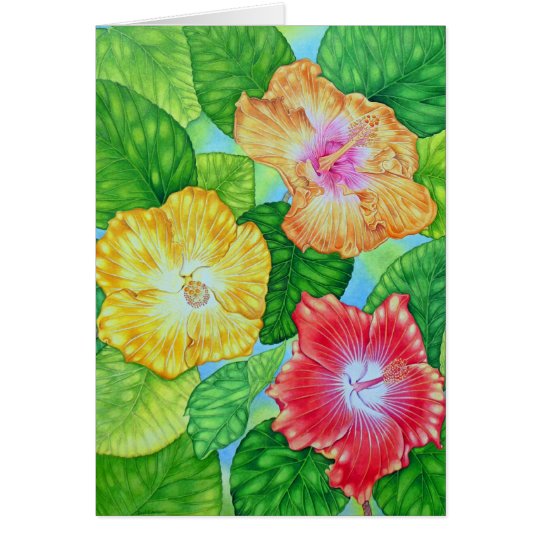 Hawaiian Hibiscus Card