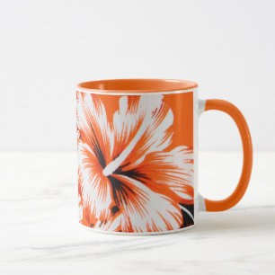 Hawaiian Hibiscus Flower Background Mug