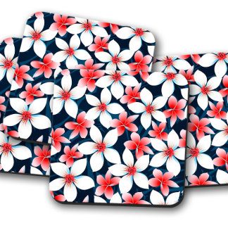 Hawaiian Hibiscus Flower | Cute Hibiscus Coasterte Coaster