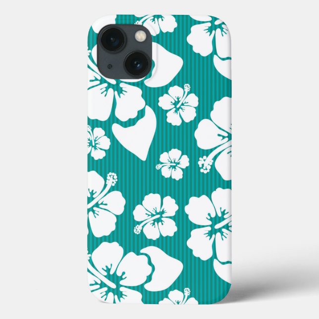 Hawaiian Hibiscus Flower Pattern Case-Mate iPhone Case (Back)