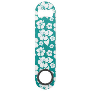 Hawaiian Hibiscus Flower Pattern Speed Bottle Opener