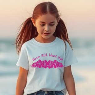 Hawaiian Hibiscus Flowers-Bloom Wild Island Style T-Shirt