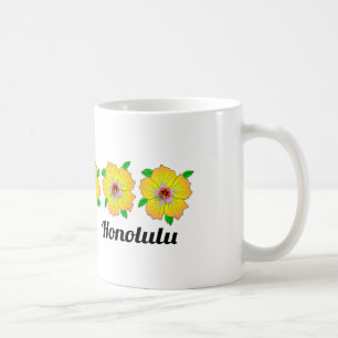 Hawaiian Hibiscus Flowers Honolulu Hawaii Coffee Mug
