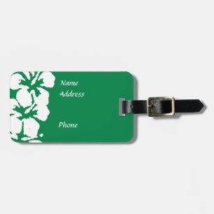 Hawaiian Hibiscus Flowers Luggage Tag