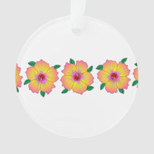 Hawaiian Hibiscus Flowers Ornament