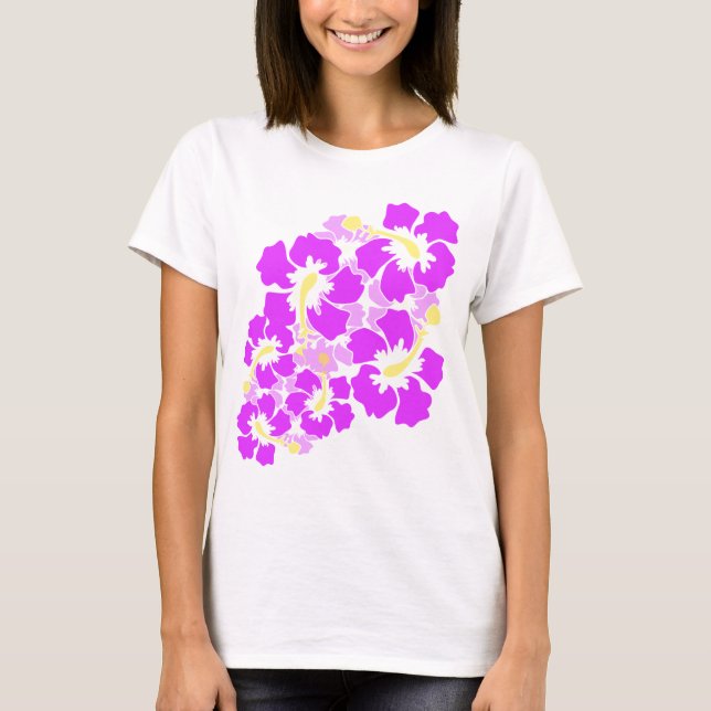 Hawaiian Hibiscus Flowers Tee (Front)
