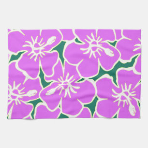 Hawaiian Hibiscus Luau Tropical Flowers Kitchen Towel