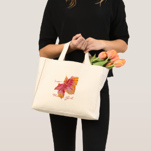 Hawaiian Hibiscus Wedding Flower Girl Tiny Tote