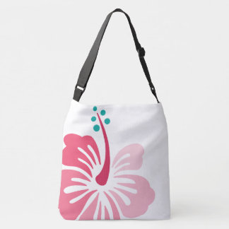 Hawaiian Hibiscus Women's Large Crossbody Totebag Bag