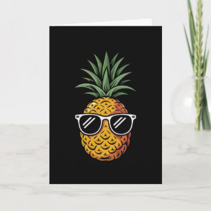 Hawaiian Holiday Aloha Party Beach Cool Pineapple Card