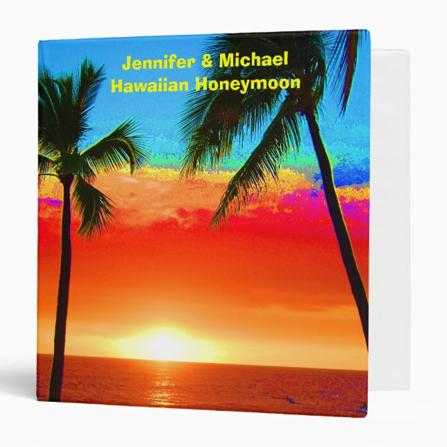 Hawaiian Honeymoon Photo  Album Binder (Front/Inside)